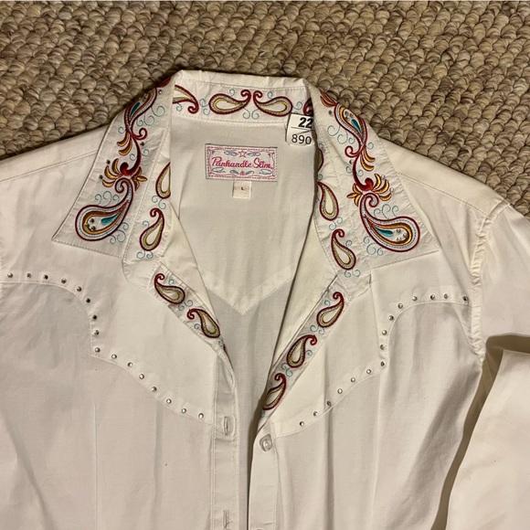 Paisley Embroidered Button Up - Picture 4 of 4